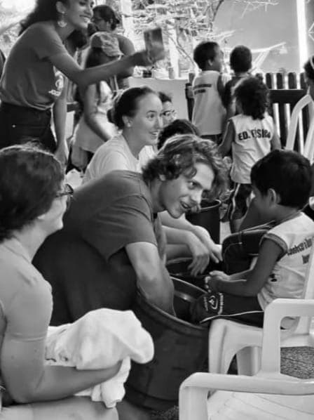 Brazil- Washing the children's feet