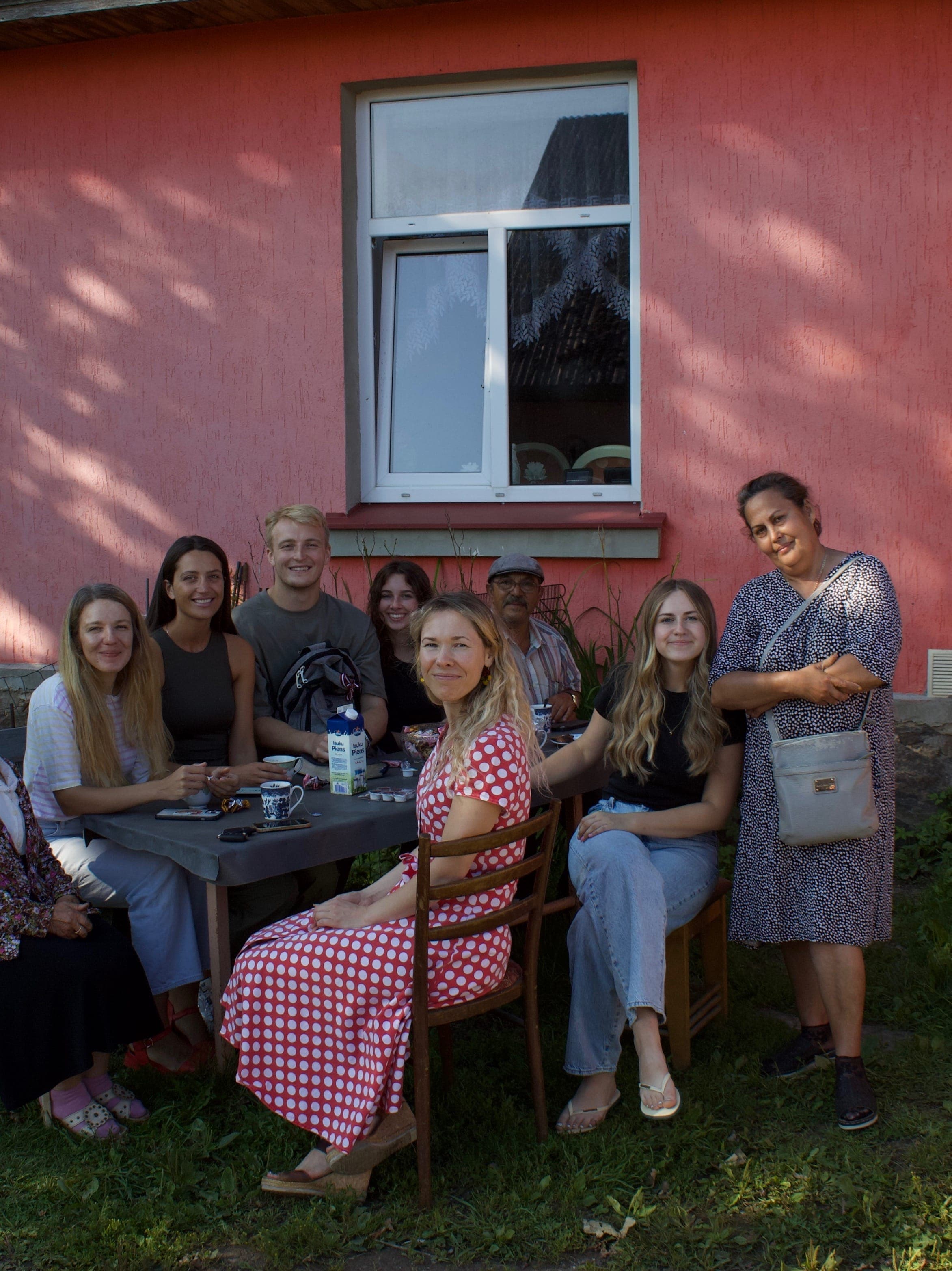 we ministered to a families in the villages of Latvia 