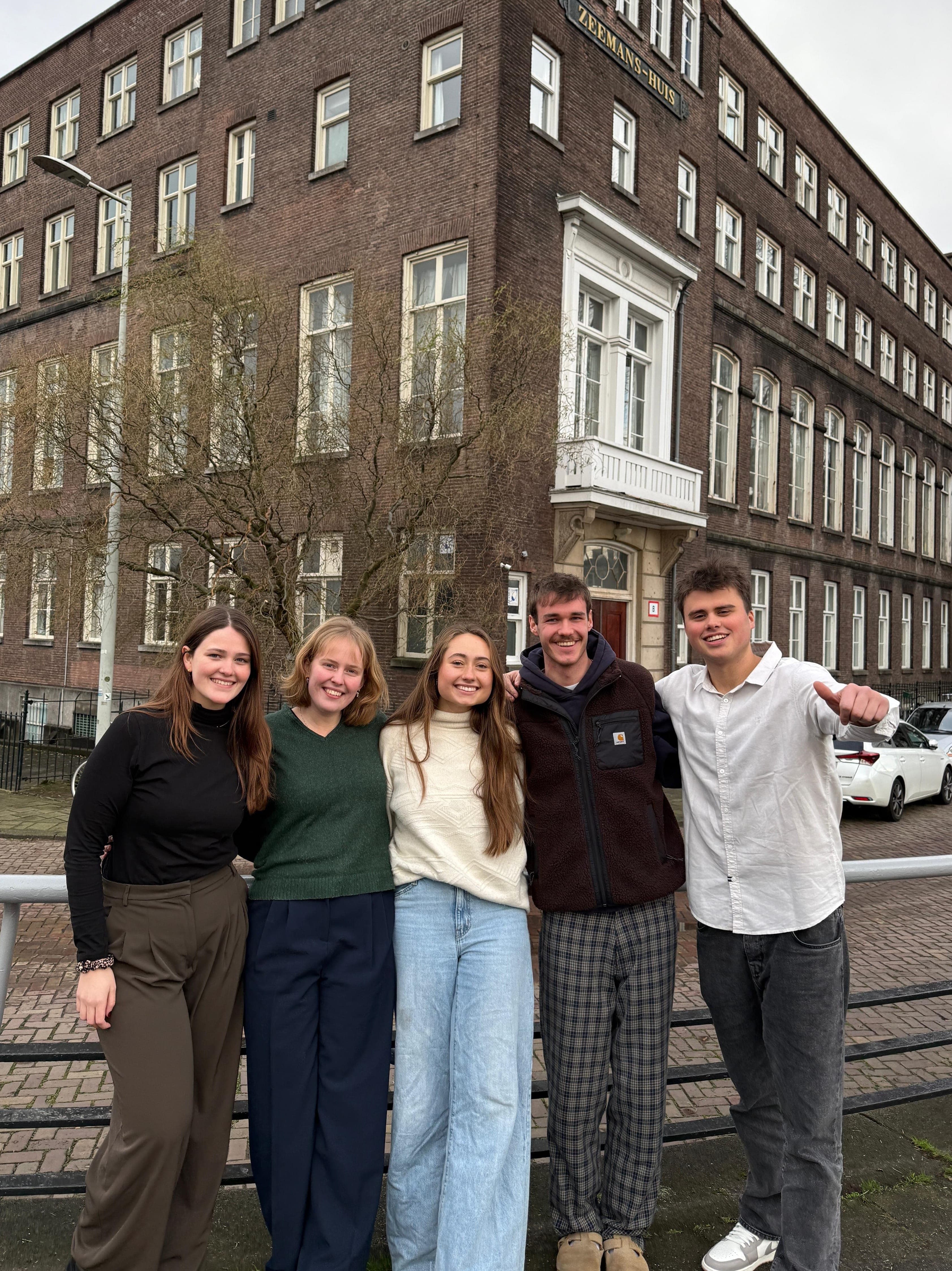 This is the team I am staffing the DTS with - in the background you can see the Base